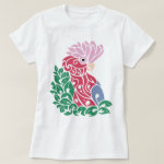 Galah cockatoo tribal tattoo rose-breasted parrot t-shirt