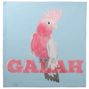 Galah Pink Cockatoo Cloth Napkin