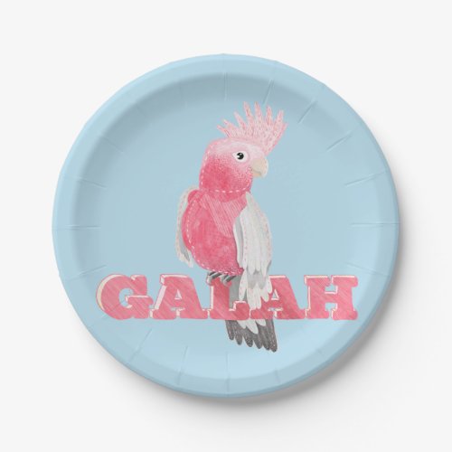 Galah Pink Cockatoo Paper Plates