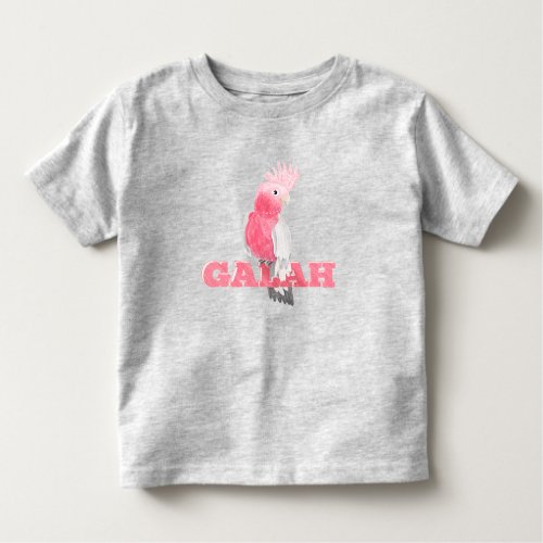 Galah Pink Cockatoo Toddler T_shirt