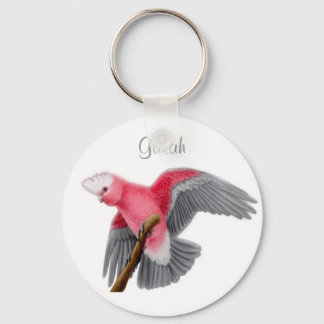 Galah Rose Breasted Cockatoo Keychain