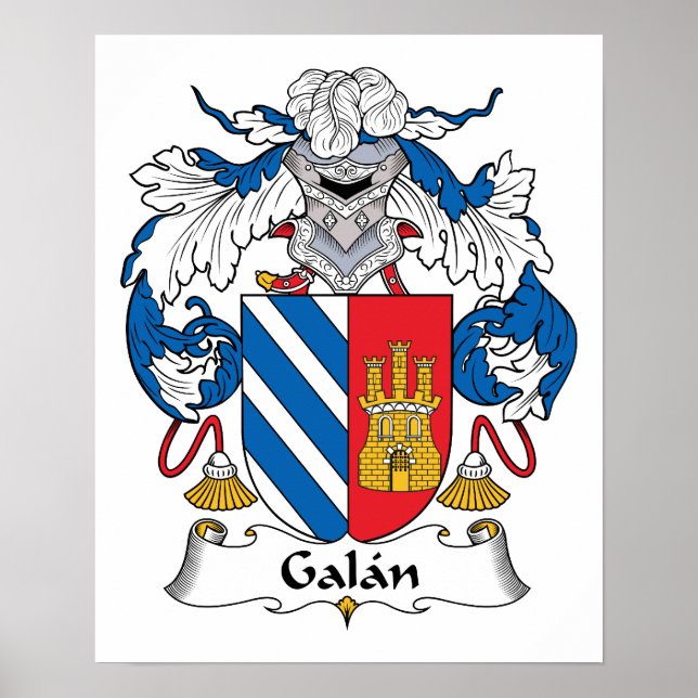 Galan Family Crest Poster (Front)