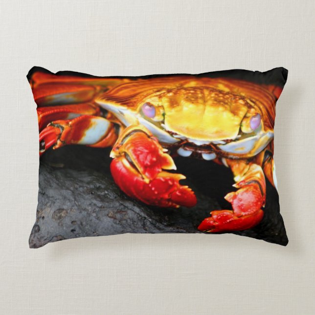 Galapagos Crab Decorative Pillow (Front)