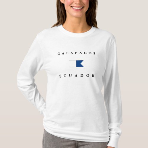 Galapagos Ecuador Alpha Dive Flag T_Shirt