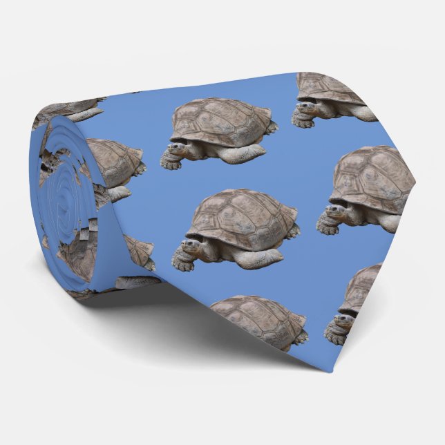 Galápagos giant tortoise neck tie (Rolled)