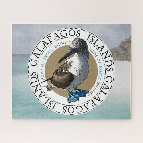 Galapagos Islands Blue Footed Booby Bird Jigsaw Puzzle