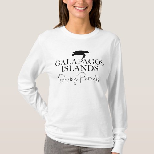 Galapagos Islands Diving Sea Turtle T_Shirt