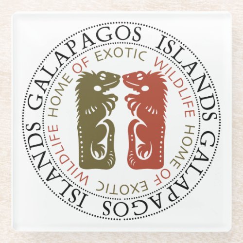 Galapagos Islands Glass Coaster