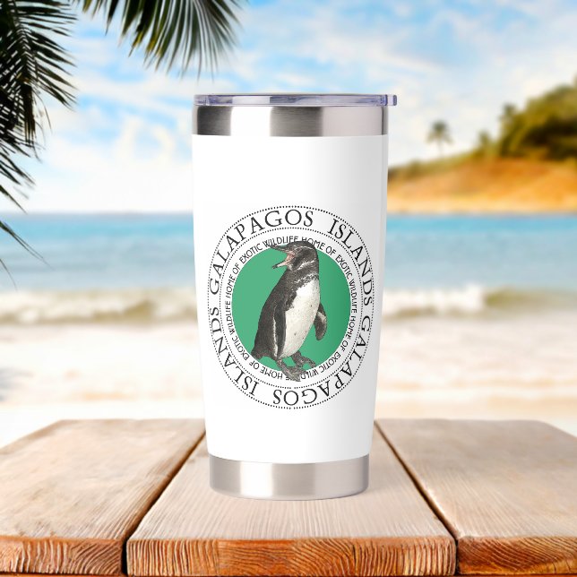 Galapagos Islands Penguin Insulated Tumbler (Beach)