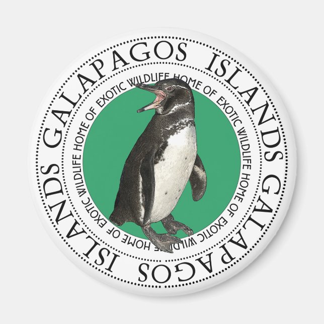Galapagos Islands Penguin Magnet (Front)