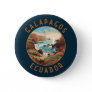Galapagos Islands Retro Distressed Circle Button