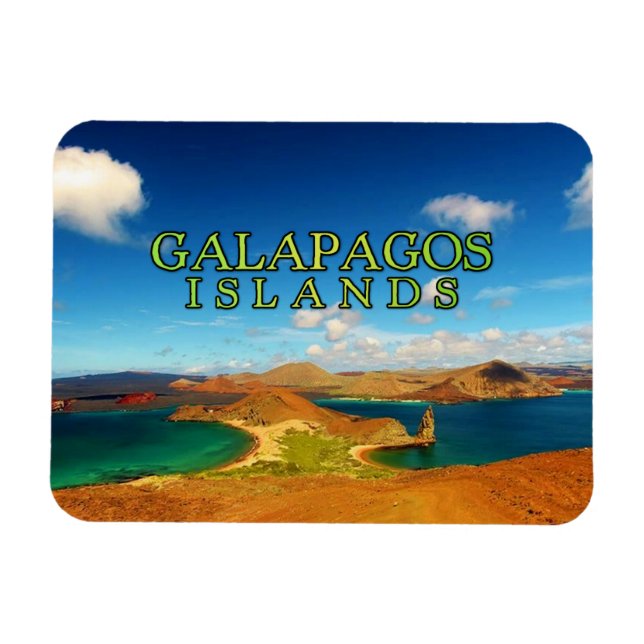 Galapagos Islands stylized Magnet (Horizontal)