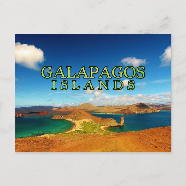 Galapagos Islands stylized Postcard (Front)