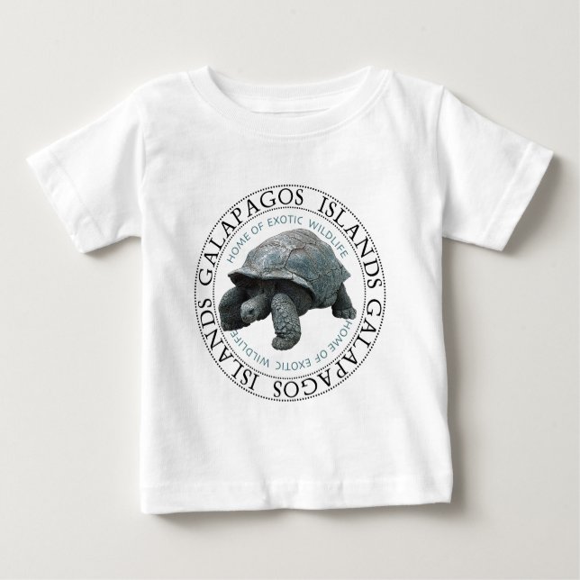Galapagos Islands Tortoise Baby T-Shirt (Front)
