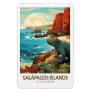 Galapagos Islands Travel Art Vintage Magnet