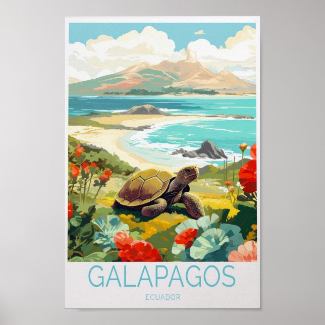 Galapagos Islands Travel Poster (Front)