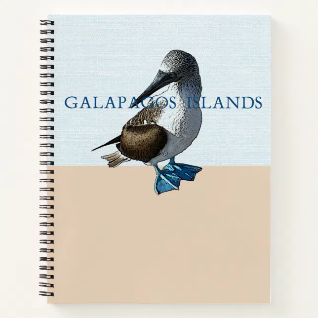 Galapagos Islands Travel Vacation Notebook (Front)