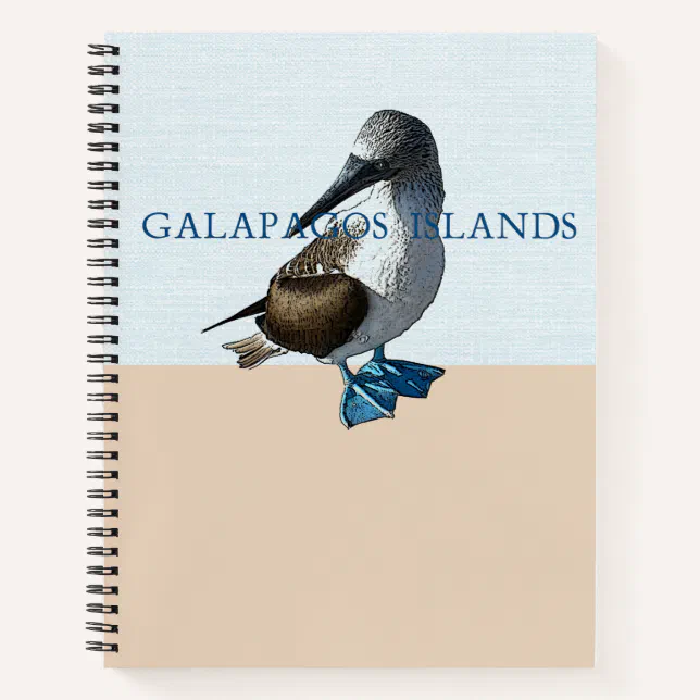 Galapagos Islands Travel Vacation Notebook (Front)