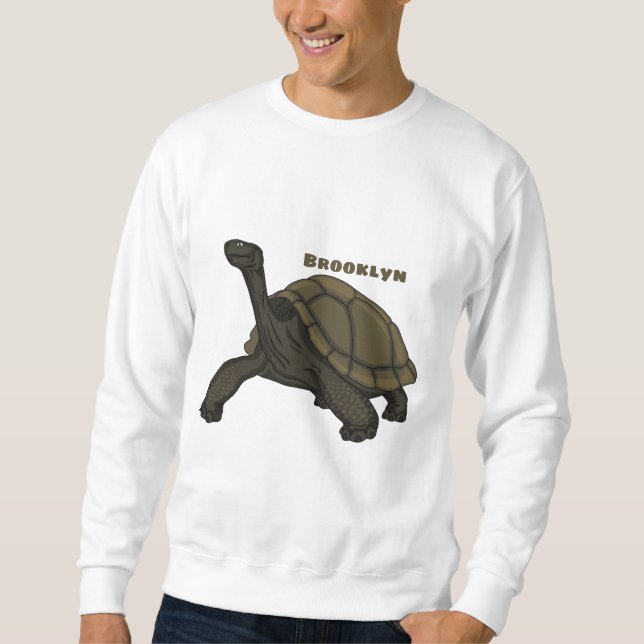 Galapagos land tortoise illustration  sweatshirt (Front)
