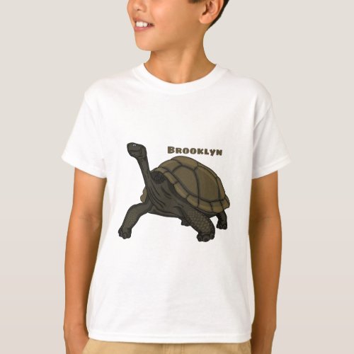 Galapagos land tortoise illustration T_Shirt