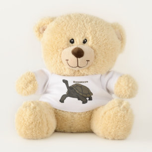 Galapagos land tortoise illustration teddy bear