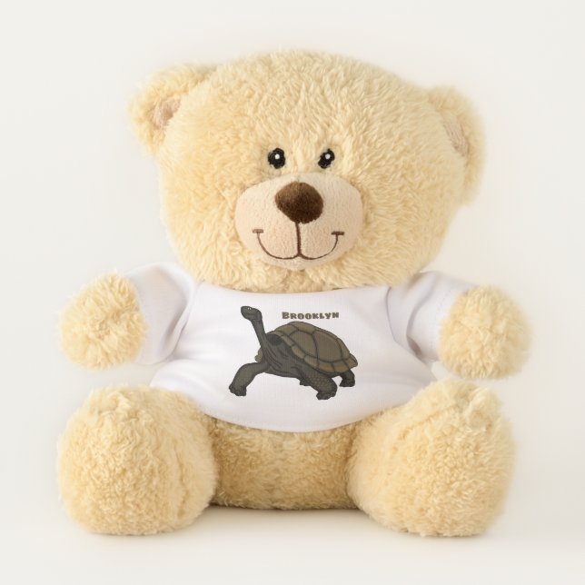 Galapagos land tortoise illustration  teddy bear (Front)