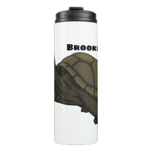 Galapagos land tortoise illustration thermal tumbler