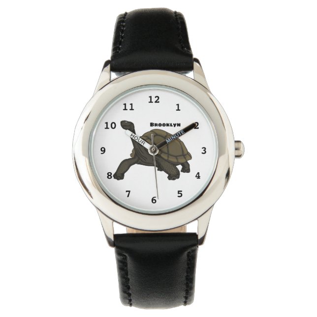 Galapagos land tortoise illustration  watch (Front)