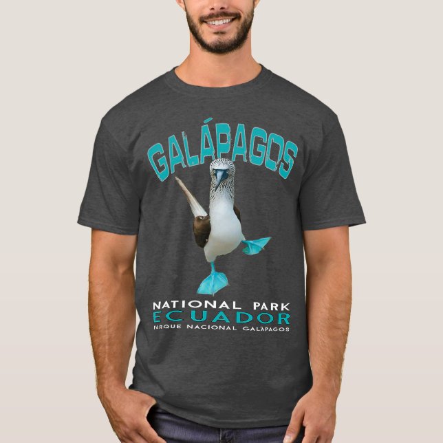Galapagos National Park Ecuador Blue Footed T-Shirt (Front)