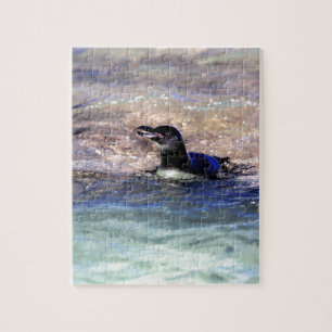 Galapagos penguin swimming jigsaw puzzle
