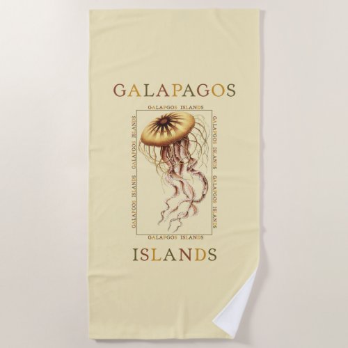 Galapagos Souvenir  Beach Towel