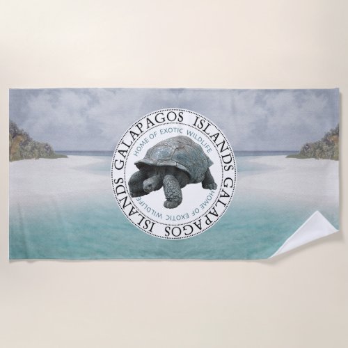 Galapagos Souvenir Tortoise Beach Towel