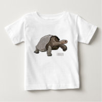 Galapagos tortoise cartoon illustration
