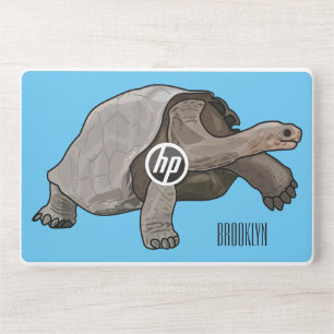 Galapagos tortoise cartoon illustration HP laptop skin