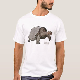 Galapagos tortoise cartoon illustration T-Shirt