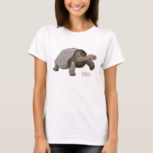 Galapagos tortoise cartoon illustration T-Shirt