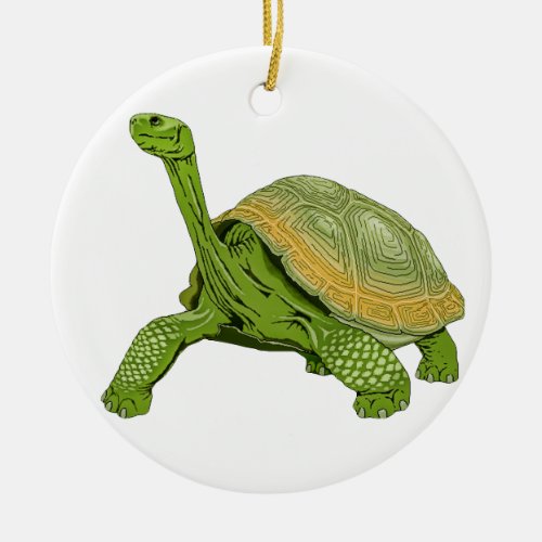 Galapagos Tortoise Ceramic Ornament
