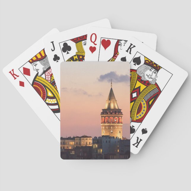 Galata Tower, Istanbul Poker Cards (Back)
