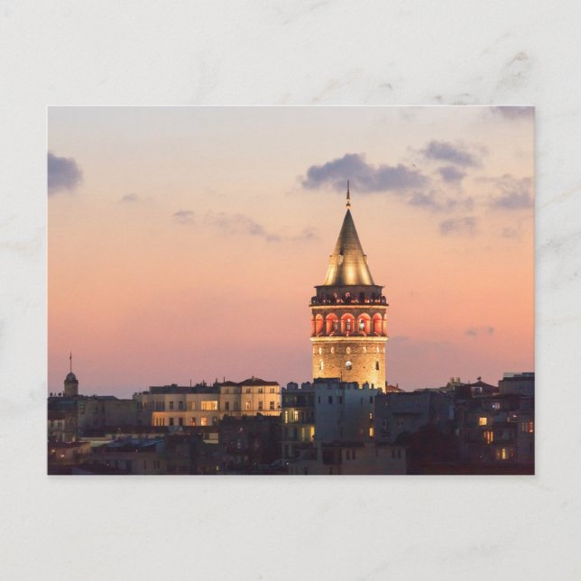 Galata Tower, Istanbul Postcard (Front)