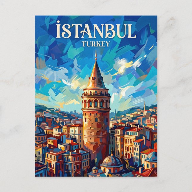 Galata Tower Turkey Postcard (Front)
