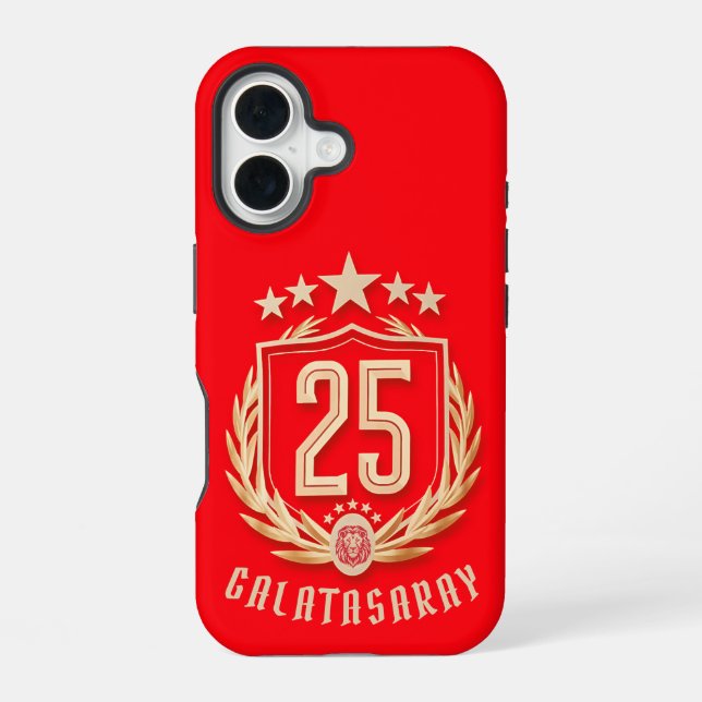 Galatasaray 2025 Championship Poster iPhone Case (Back)