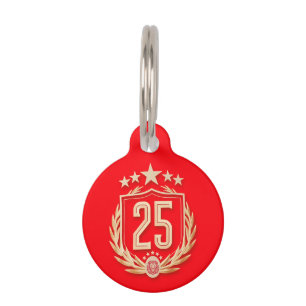 Galatasaray 2025 Championship Poster Pet ID Tag