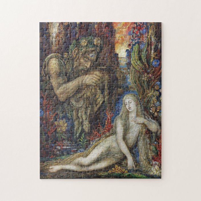 Galatea Gustave Moreau Watercolor Jigsaw Puzzle