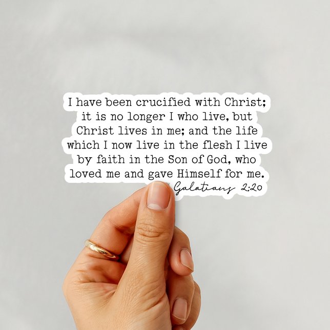 Galatians 2:20 No longer I who live  Sticker (Creator Uploaded)