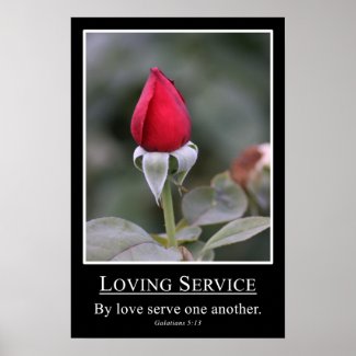 Galatians 5:13 Serve others with love print