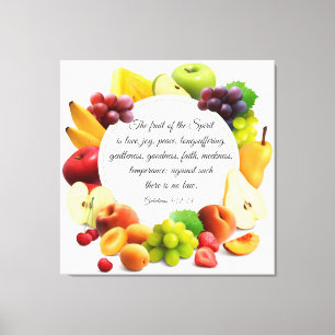 Galatians 5:22-23 canvas print