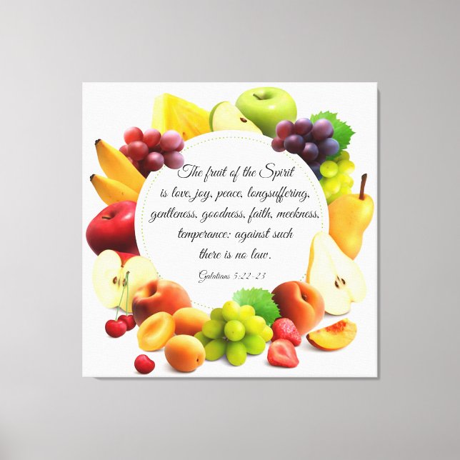 Galatians 5:22-23  canvas print (Front)