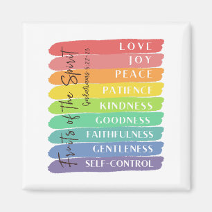 Galatians 5:22-23 Fruit of the Spirit Magnet
