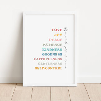 Galatians 5:22-23 Fruit of the Spirit Poster