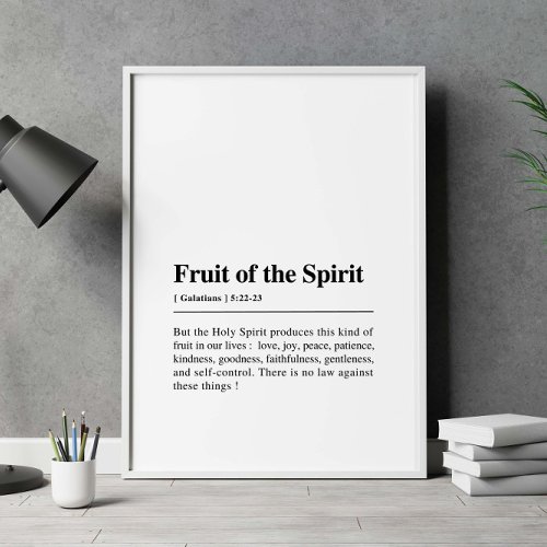 Galatians 522_23 Fruit of the Spirit Poster